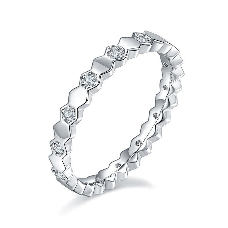 1.5mm Moissanite Classic Band 18K Plated Gold Ring