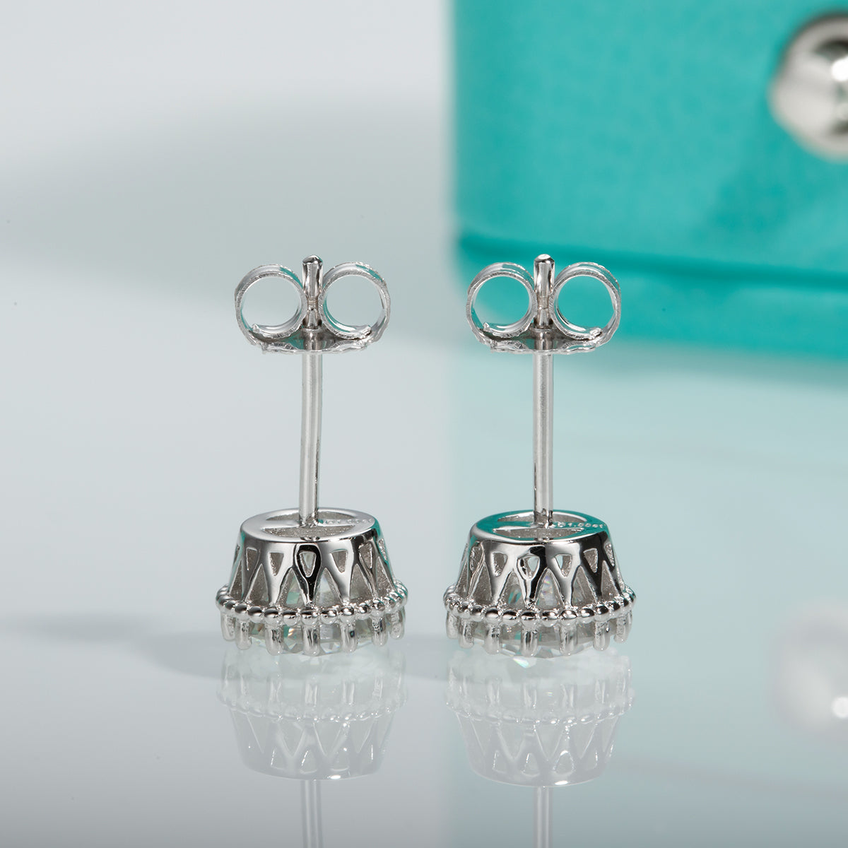 2.0CTTW D Color Moissanite 925 Sterling Silver Earrings