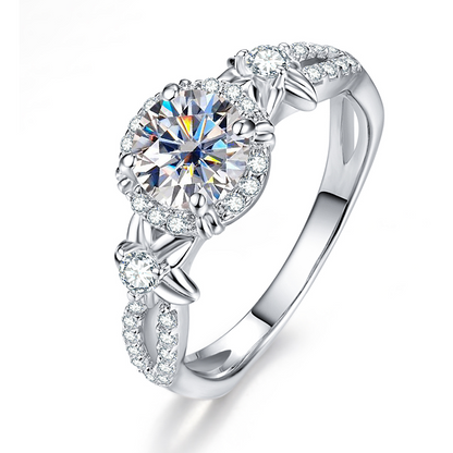 1 CCTW Infinity Halo Engagement Ring