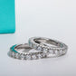 2.2CTTW Moissanite Eternity Band 925 Sterling Silver Ring