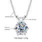 Real 14K Gold 1.0CTTW D Color  Moissanite  Pendant Necklace  Real 14K Gold 1.0CTTW D Color  Moissanite  Pendant Necklace