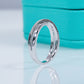 1MM D Color Moissanite 18K Gold Plated  Cross Wedding Bands