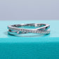 1MM D Color Moissanite 18K Gold Plated  Cross Wedding Bands