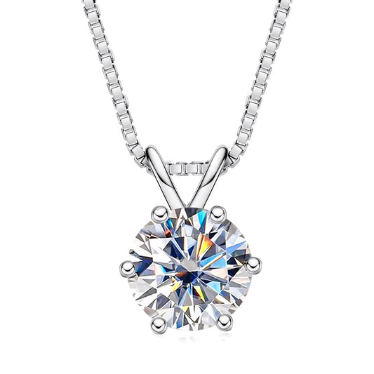1.0/3.0CTTW D Color  Moissanite 18K Gold Plated  Pendant Necklace