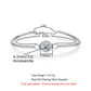 1ct D Color Moissanite Diamond Silver Bracelet 18K White Gold Plated Adjustable Bangles