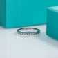 2MM D Color Moissanite Diamond Band Ring