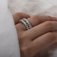5.0CTTW Moissanite Eternity Band 18K Gold Plated Silver Ring