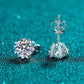 Round Cut Moissanite Diamond Classis Stud Earrings