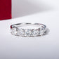 14K Gold 4mm 1.5CTTW D Color Moissanite Wedding Band Ring Eternity Band Rings