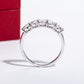 14K Gold 4mm 1.5CTTW D Color Moissanite Wedding Band Ring Eternity Band Rings