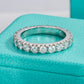 2.2CTTW Moissanite Eternity Band 925 Sterling Silver Ring
