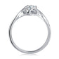 0.5CT Moissanite Classic Vine Engagement Solitaire Ring
