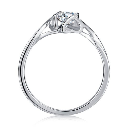 0.5CT Moissanite Classic Vine Engagement Solitaire Ring