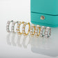 4mm 3.0CTTW D Color Moissanite Earrings Hoop Earrings 925 Silver Earrings