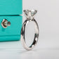 6 Prong Round Moissanite Solitaire Engagement Ring