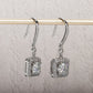 2.0CTTW D Color Moissanite Drop Earrings 925 Sterling Silve Hook Earrings